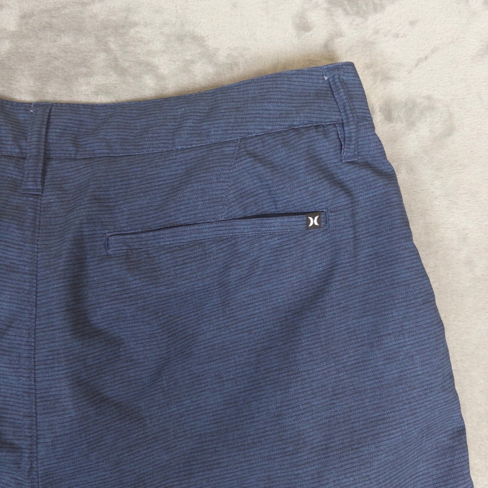 Hurley Hybrid Walk Shorts Mens 33 Blue Micro Stripe Board Shorts Casual Surf - Picture 7 of 7